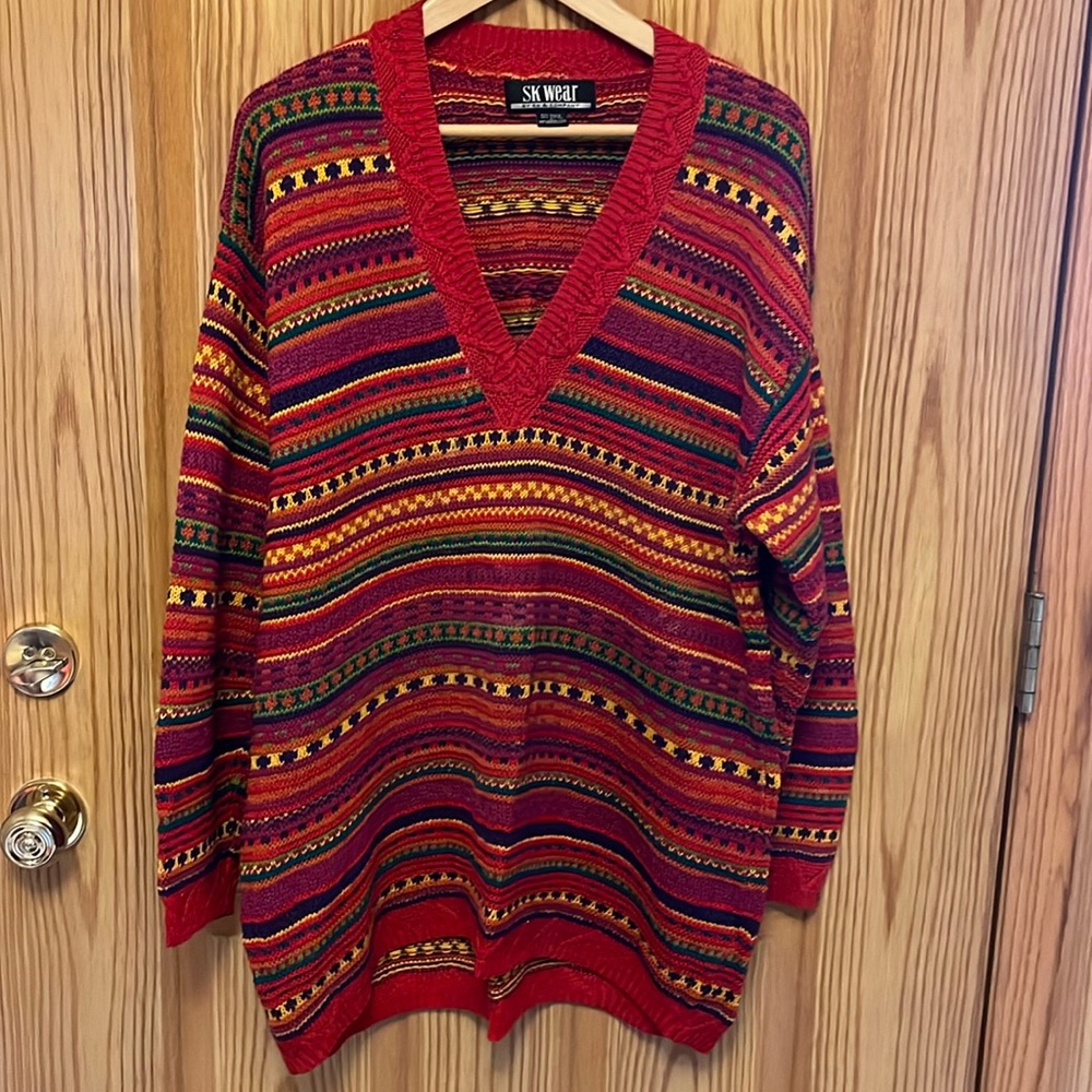 SK WEAR 🌈COLORFUL SWEATER L